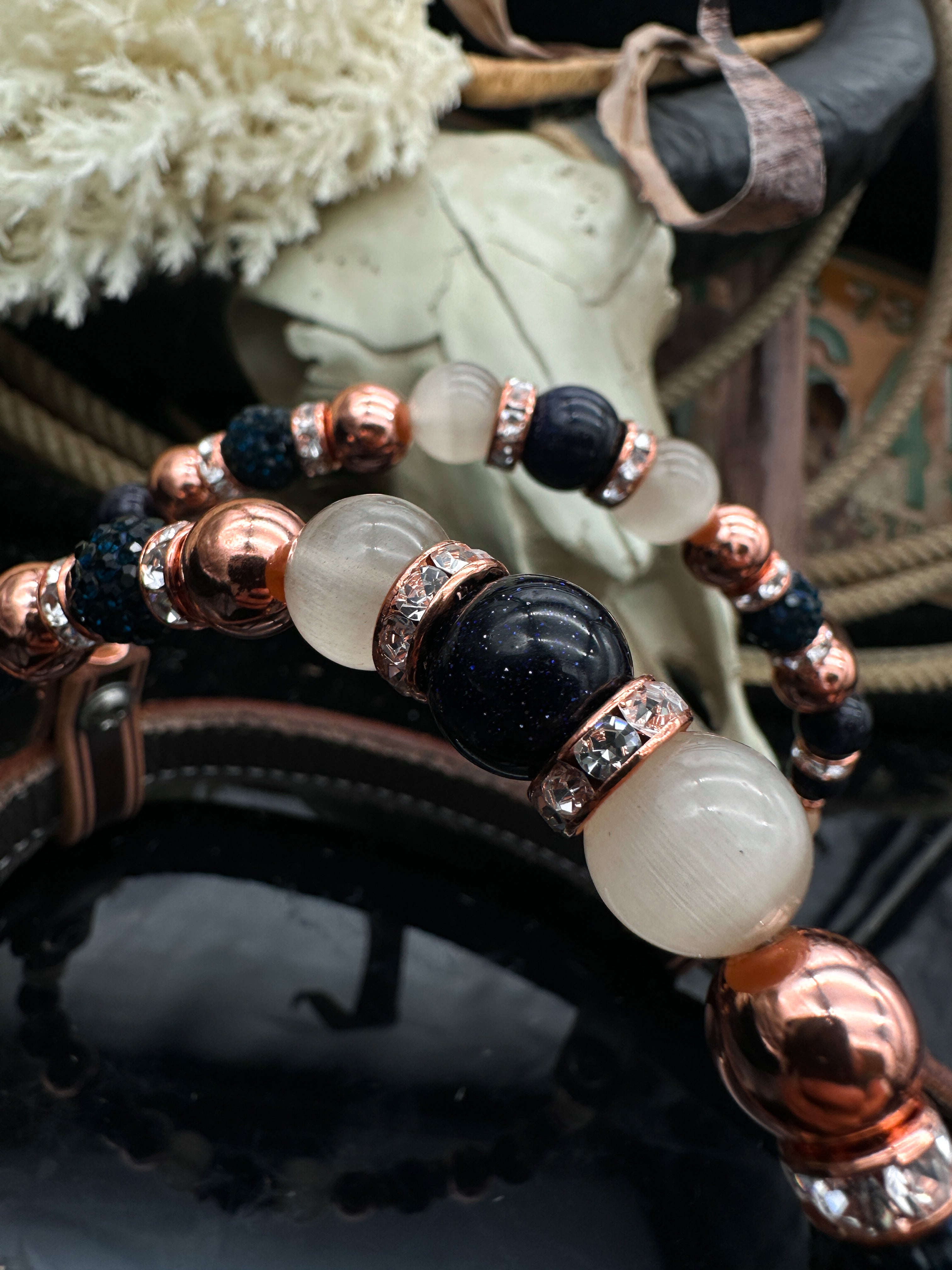 Premium | Dark chestnut hoofdstel | Montana Rose