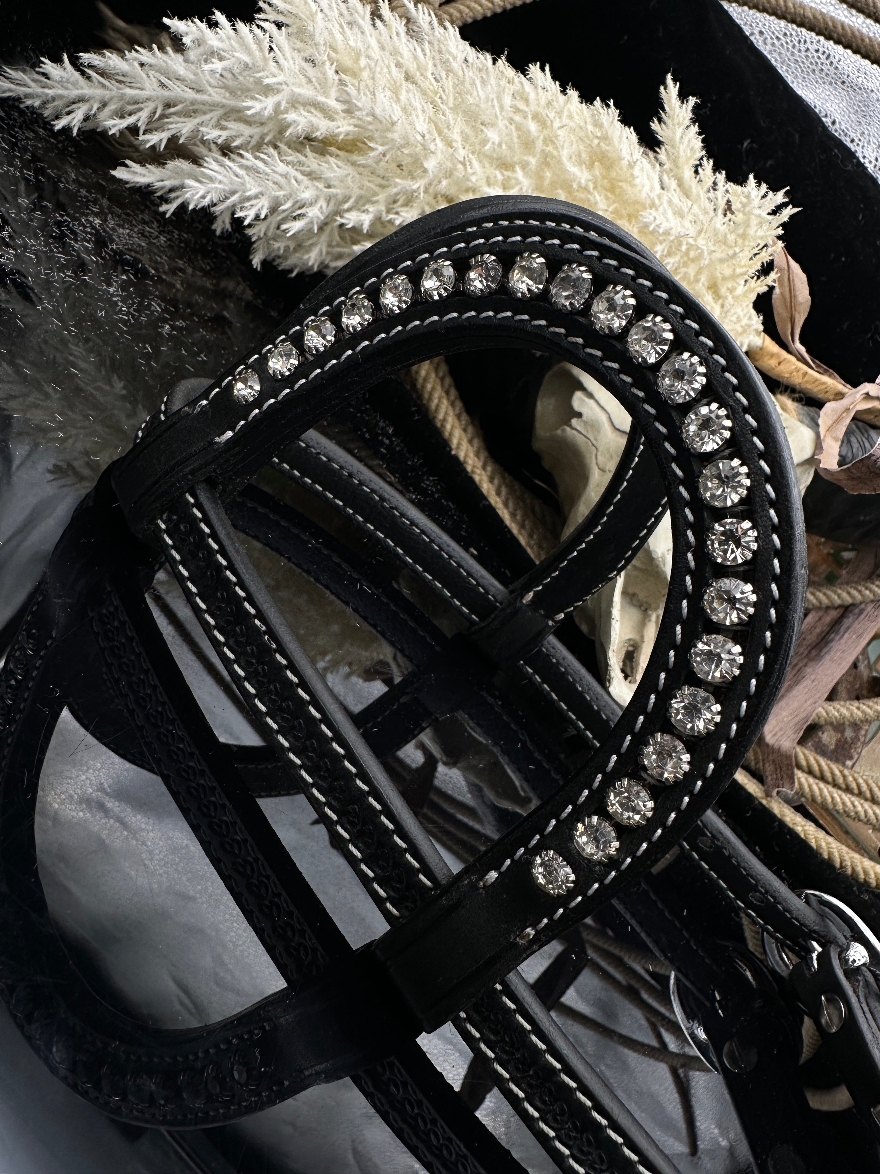 Basic | Black | Basket tooled hoofdstel